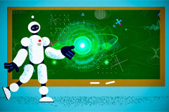 Cartoon robot Image: MIT News; iStock