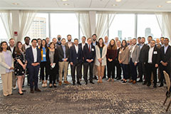 SSP Director M. Taylor Fravel (center, with red tie) poses with SSP staff and participants in the 2022 Executive Branch and Congressional Staff Seminar.