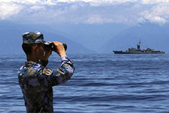 Chinese sailor underway