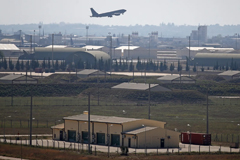  A Turkish military aircraft takes off from İncirlik airbase, where the US has about 50 nuclear bombs. Photograph: Anadolu Agency via Getty Images 